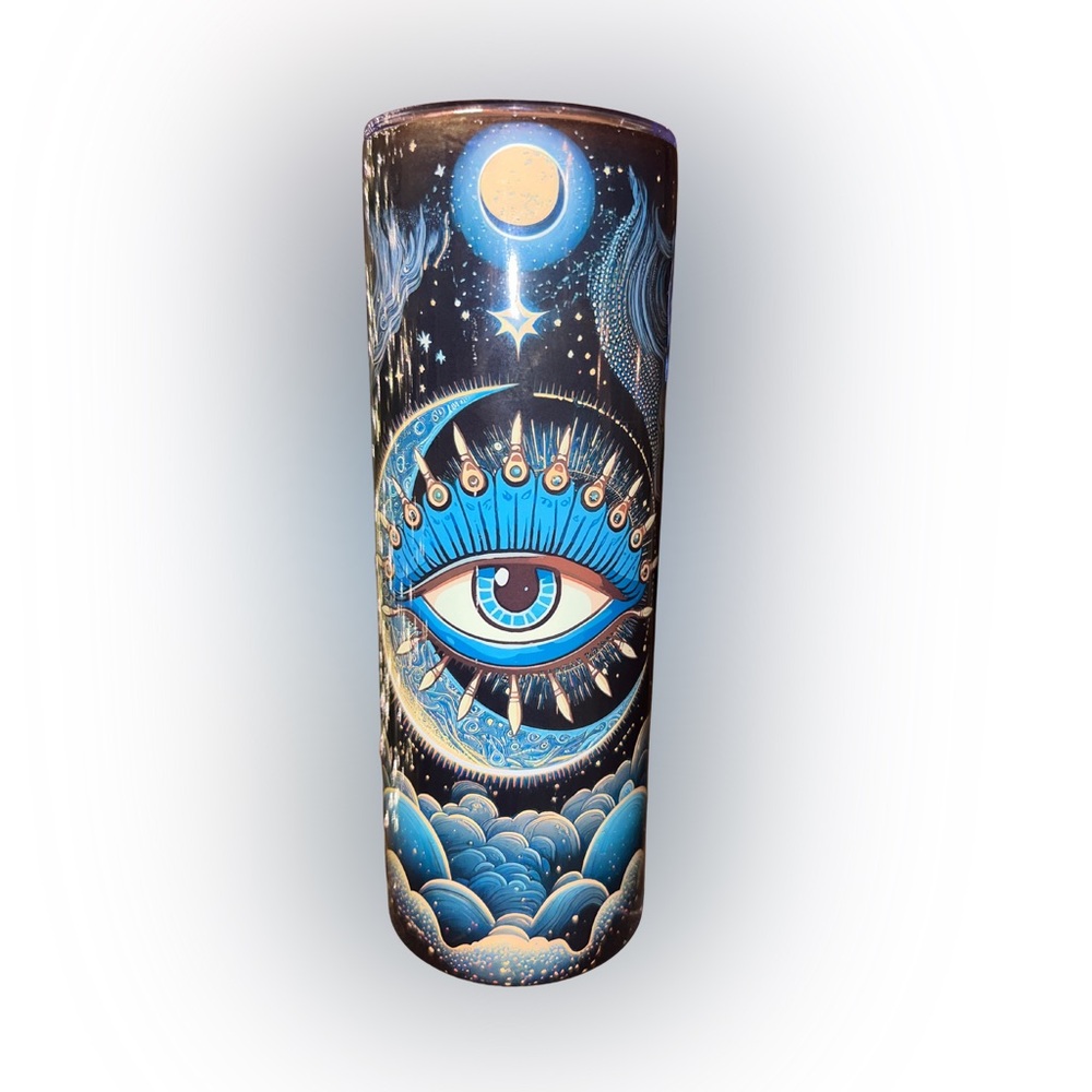 Mystical Eye 20oz Hot/Cold Tumbler with Moon Sky Design